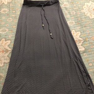 Blue &white maxi skirt